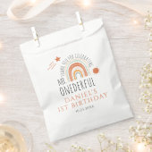 Sachets En Papier M. Onederful Boho Arc-en-ciel Premier anniversaire (Coupé)