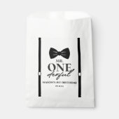 Sachets En Papier M. ONEderful Bowtie Première fête d'anniversaire (Devant)