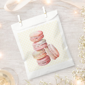 Sachets En Papier Macaron Aquarelle rose
