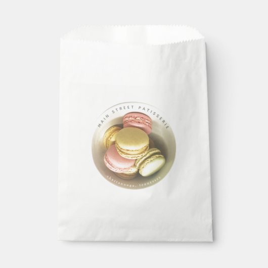 Sachets En Papier Macarons Bowl Alimentation Commerce Boulangerie Pâ (Devant)