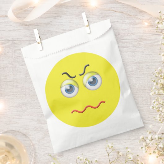 Sachets En Papier Mad Emoji en colère (Coupé)