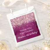 Sachets En Papier Magenta Rose N'Importe Quel Âge Fête Anniversaire (Coupé)