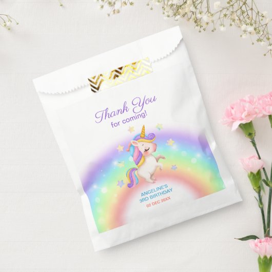 Sachets En Papier Magical Day Rainbow Stars Unicorn Birthday (Scellé)