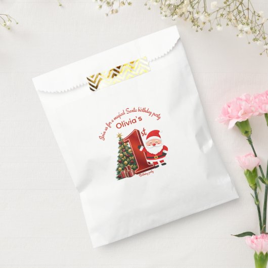 Sachets En Papier Magical Santa Birthday Design for Kids (Scellé)