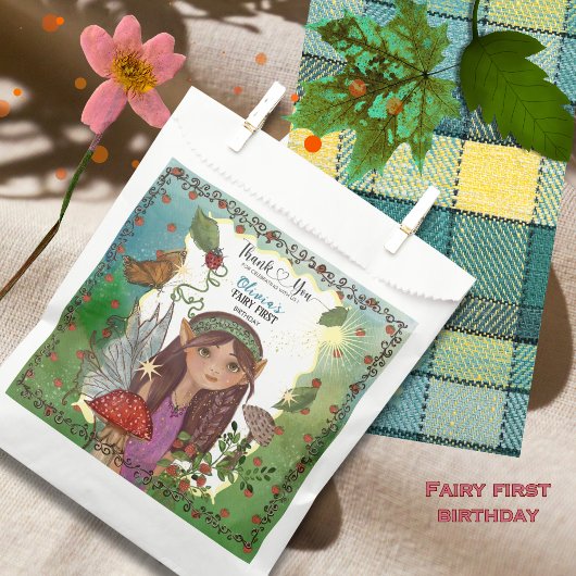Sachets En Papier Magical Woodland Fairy First Birthday Favoriser sa