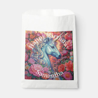 Sachets En Papier Magique Unicorn Joyeux anniversaire