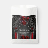 Sachets En Papier Magnifique design mariage gothique foncé. (Devant)