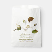 Sachets En Papier Magnolia Flower funeral Memorial (Devant)
