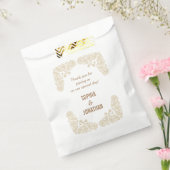 Sachets En Papier Main Rustique tiré Paisley Mariage Merci (Scellé)