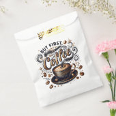 Sachets En Papier Mais First Coffee Art - Design Or Stylé (Scellé)