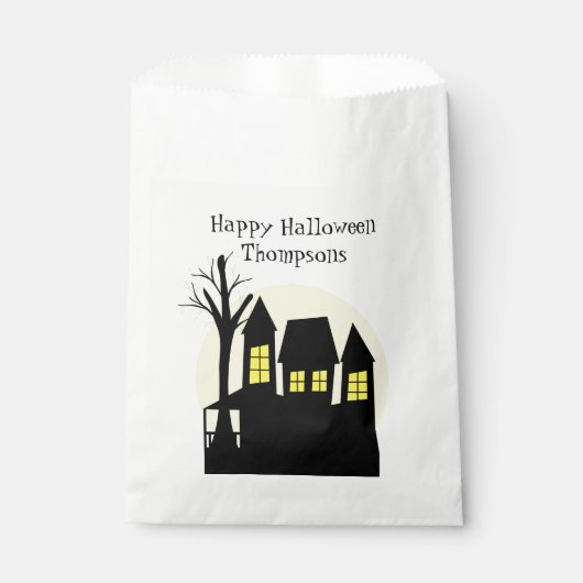Sachets En Papier Maison hantée effrayante (Devant)