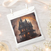 Sachets En Papier Maison hantée Halloween (Coupé)