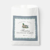 Sachets En Papier Mallard Duck Hunting Gingham Birthday Dessert (Devant)
