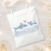 Sachets En Papier Maman requin et bébé Baby shower requin Favoriser (Coupé)