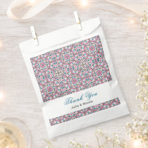 Sachets En Papier Mandala de mariage géométrique en treillis marocai