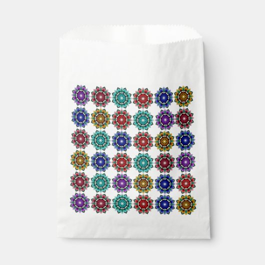 Sachets En Papier Mandala en différentes couleurs (Devant)