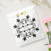 Sachets En Papier Mandala Floral Noir (Scellé)