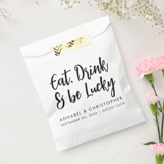 Sachets En Papier manger boire être chanceux jetons casino Lottery T (Scellé)