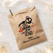 Sachets En Papier Mangez Boire et soyez effrayant Halloween Treat (Coupé)