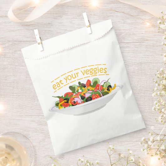 Sachets En Papier Mangez vos Légumes Citer salade fraîche mélange bo (Coupé)