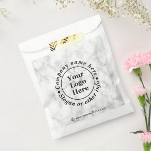 Sachets En Papier Marbre blanc