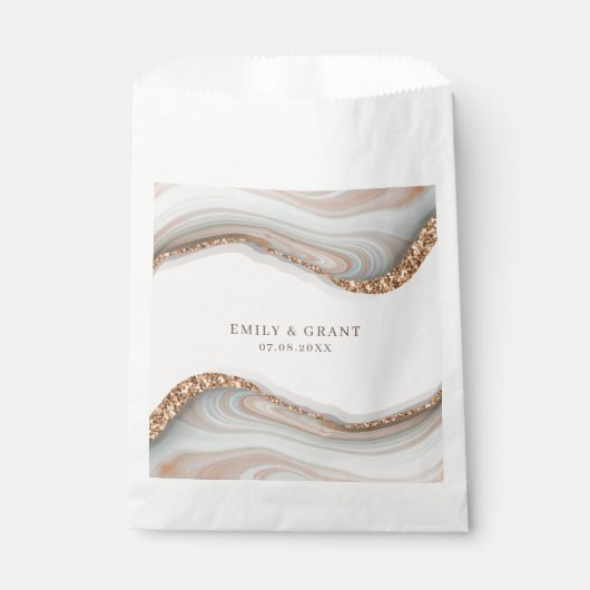 Sachets En Papier Marbre d'Agate de Pierre National (Devant)