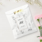 Sachets En Papier Marbre et or élégant mariage (Scellé)