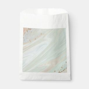 Sachets En Papier Marbre Pastel Pierre Parties scintillant texturée 