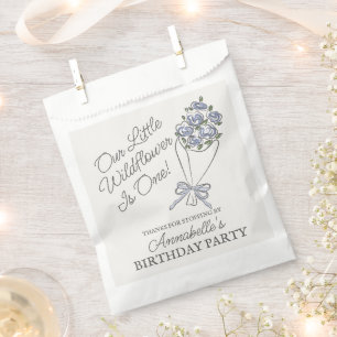 Sachets En Papier Marché aux fleurs bleues Fraîches Fleurs fraîches