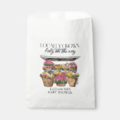 Sachets En Papier Marché de fleurs de Baby Shower Local  (Devant)