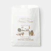 Sachets En Papier Marché fermier rose Fête de mariage champêtre (Devant)