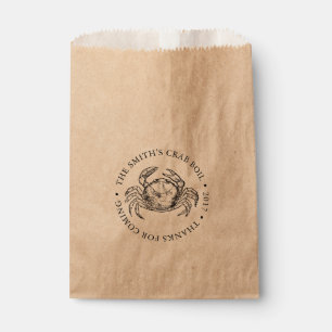 Sachets En Papier Marchez en crabe l'ébullition de fruits de mer de