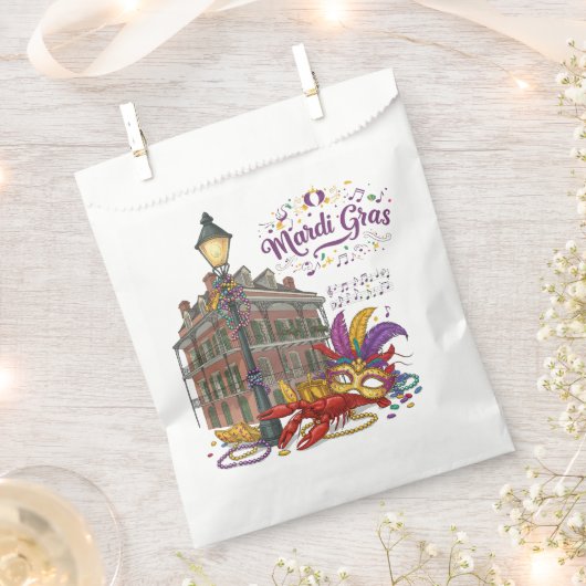Sachets En Papier Mardi Gras (Coupé)