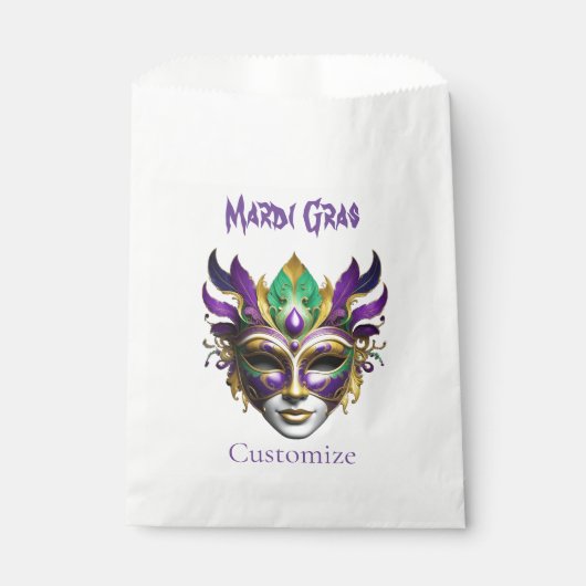 Sachets En Papier Mardi Gras Masque Thunder_Cove (Devant)