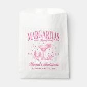 Sachets En Papier Margaritas modernes rétro et Bach strié de mariage (Devant)