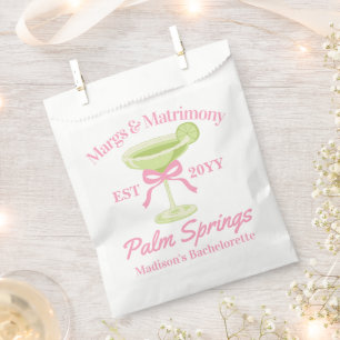 Sachets En Papier Margs et Matrimony Margaritas Enterrement de Vie d