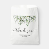 Sachets En Papier Mariage à la verdure Eucalyptus (Devant)