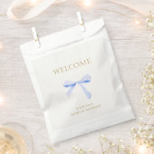 Sachets En Papier Mariage à ruban bleu tendance (Coupé)