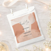 Sachets En Papier Mariage Abstrait en terre cuite de Bohême (Coupé)