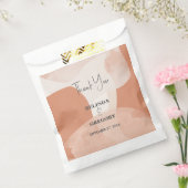 Sachets En Papier Mariage Abstrait en terre cuite de Bohême (Scellé)