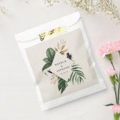 Sachets En Papier Mariage abstrait tropical moderne peint (Scellé)