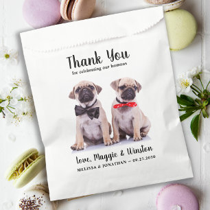 Sachets En Papier Mariage animal de compagnie Merci personnalisé Pho
