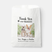 Sachets En Papier Mariage animal Merci photo personnalisée Traite de (Devant)