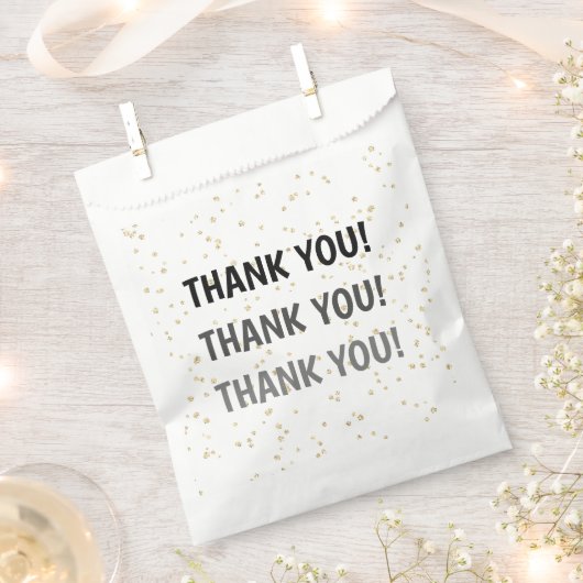 Sachets En Papier Mariage Anniversaire Parties scintillant d'or Merc (Coupé)