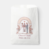 Sachets En Papier Mariage Art Déco de Conte de Fées (Devant)