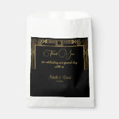 Sachets En Papier Mariage Art Déco Gatsby (Devant)