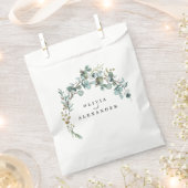 Sachets En Papier Mariage avec verdure d'eucalyptus (Coupé)