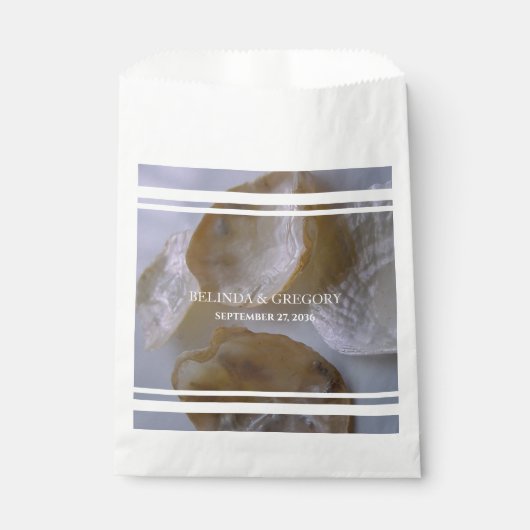 Sachets En Papier Mariage Beach Clams (Devant)