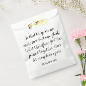 Sachets En Papier Mariage Bible Verse Matthieu 19:6 (Scellé)