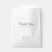 Sachets En Papier Mariage blanc classique (Devant)